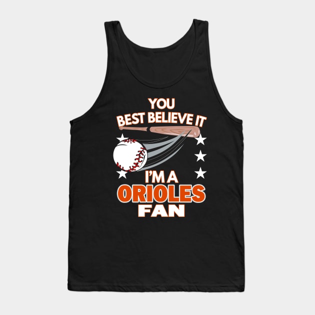 Baltimore Orioles Fan - Baseball | MLB Tank Top by Moonsmile Products